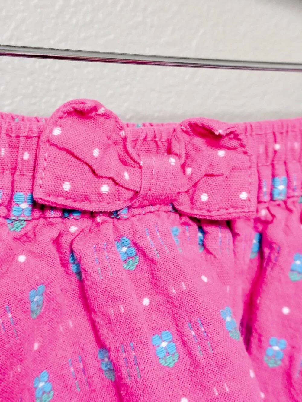 Vintage 1990s OshKosh Pink Floral Skirt Flowers Girls Size 4 Made USA Rare